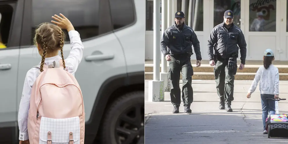 školáčka, žiačka, únos, auto, polícia, policajti, deti, škola