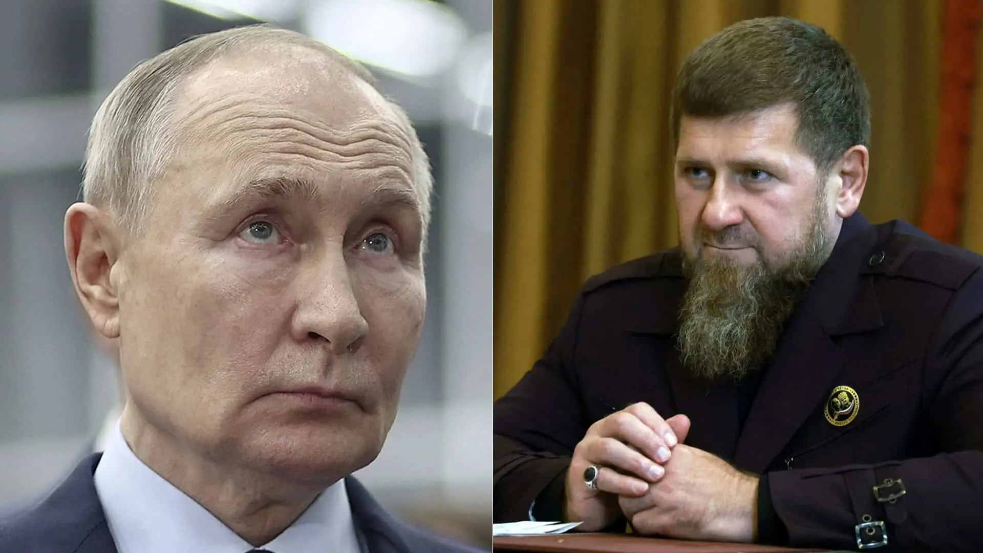 Vladimir Putin a Ramzan Kadyrov