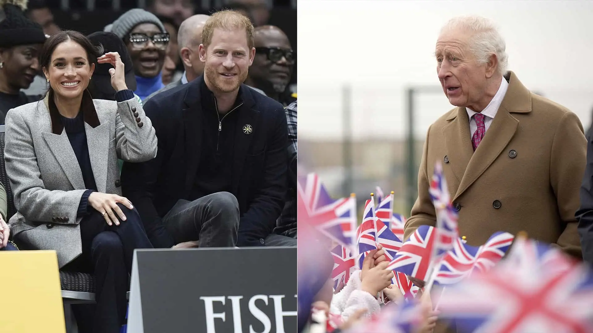 Harry s Meghan a britský kráľ Karol III.