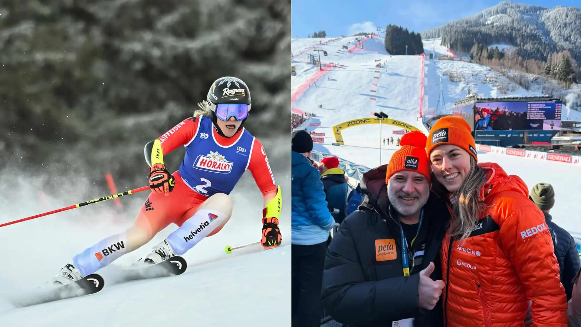 Petra Vlhová a Lara Gutová-Behramiová