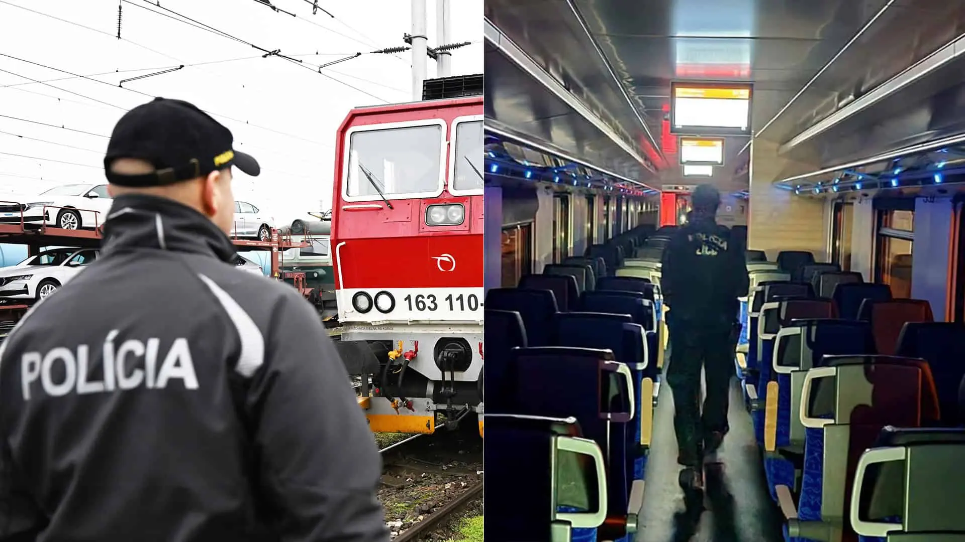 vlak polícia nehoda