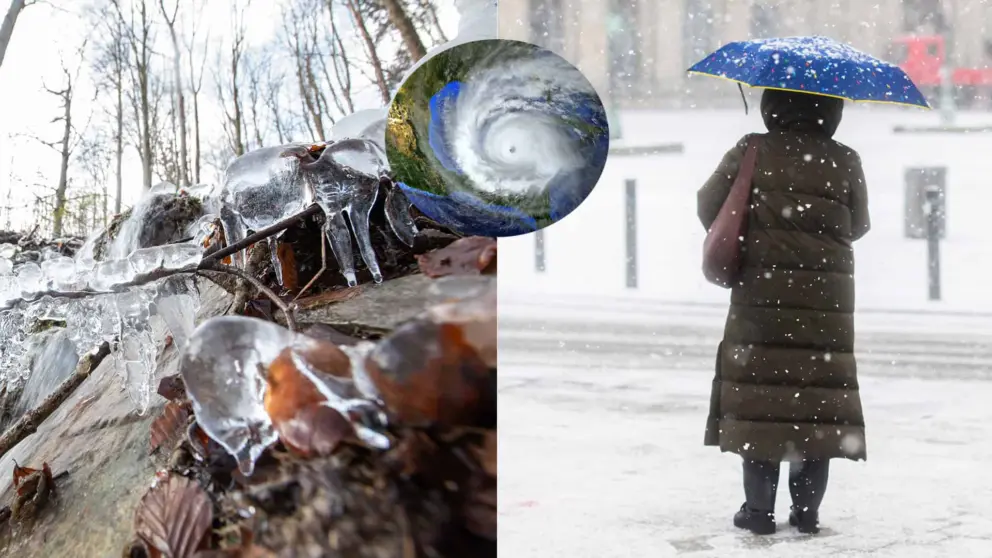 počasie búrka zima