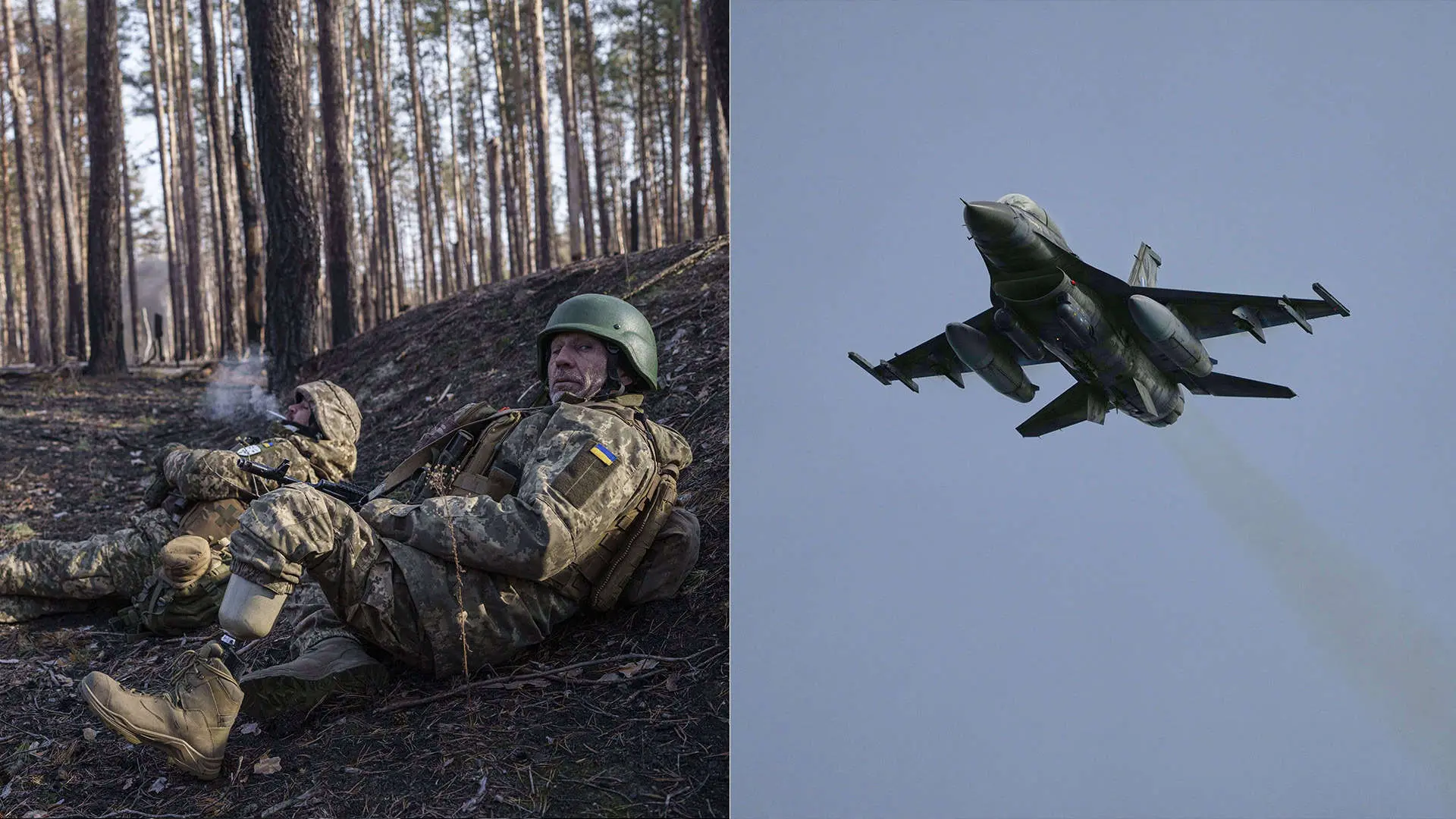 Ukrajina vojaci stíhačka