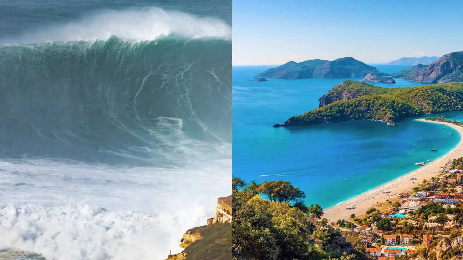 pláž Turecko vlny tsunami