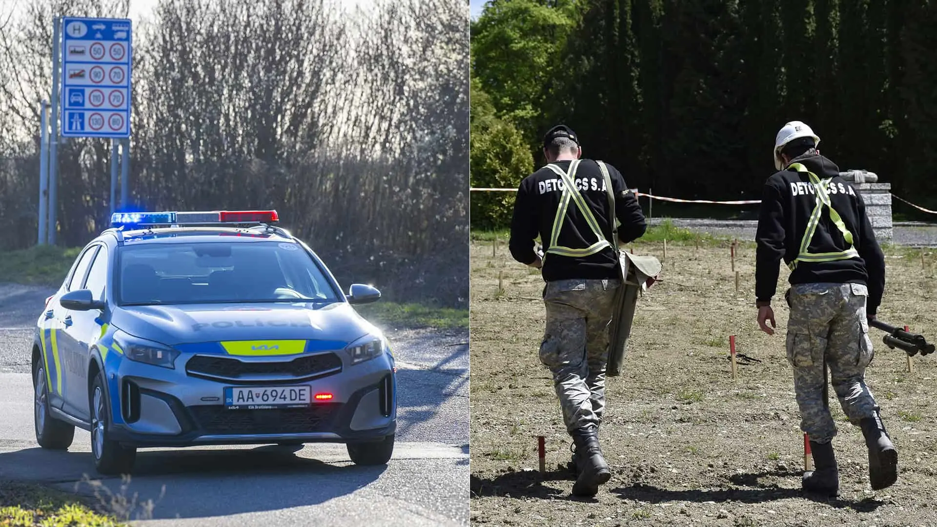 polícia pyrotechnici munícia