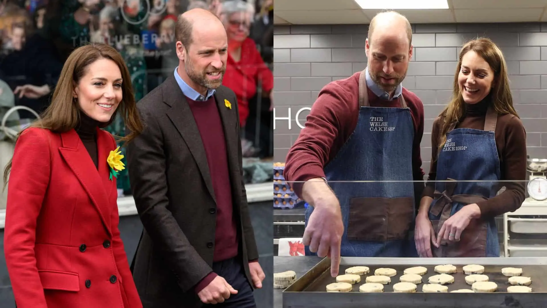 Kate a Wiliam v Pontypridd