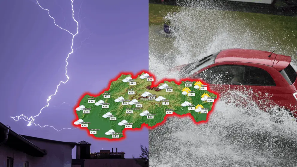 dážď mračná počasie