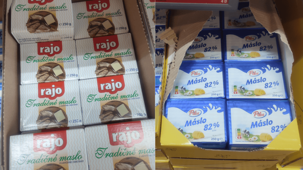 maslo, akcia