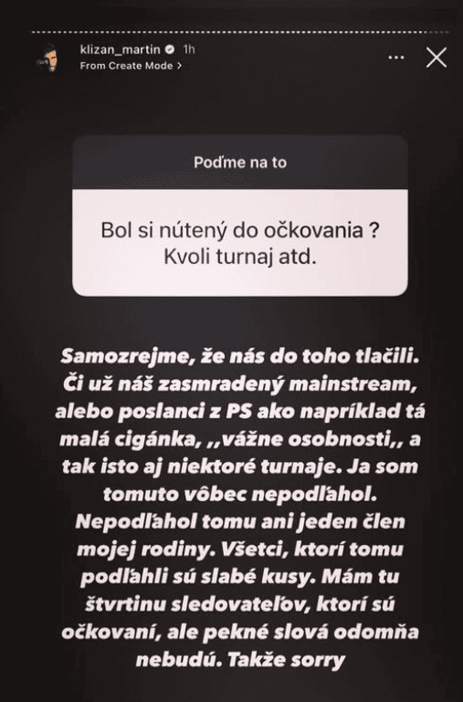 Kližan, extrémista, Bombic