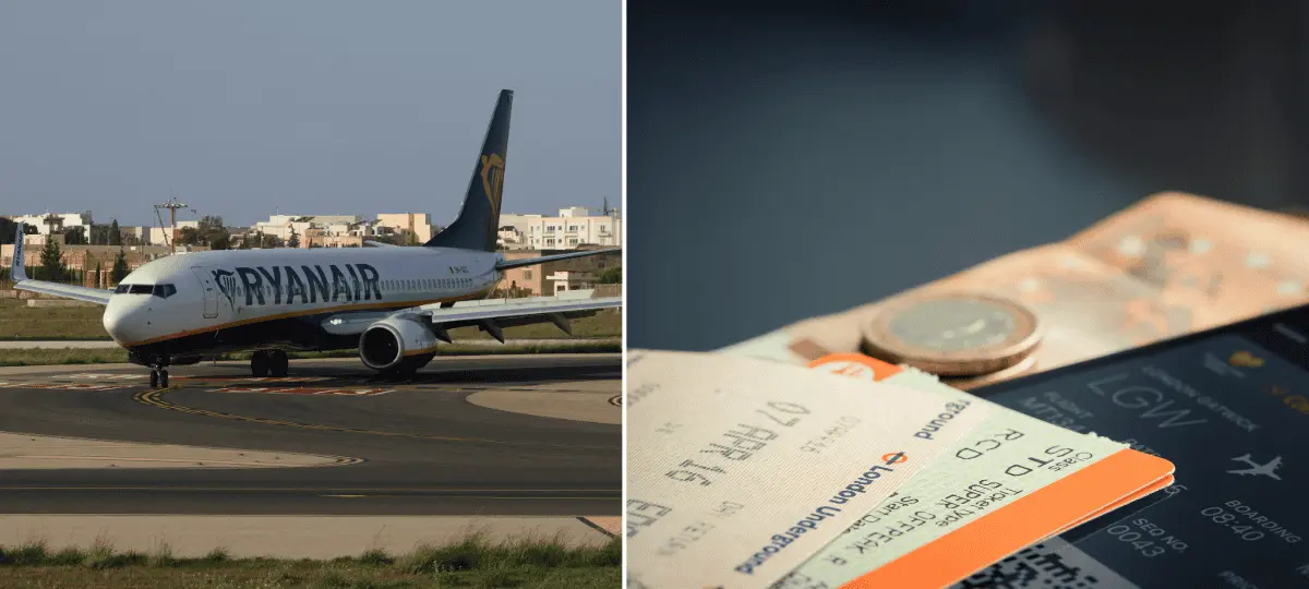 letenky, Ryanair, papierové