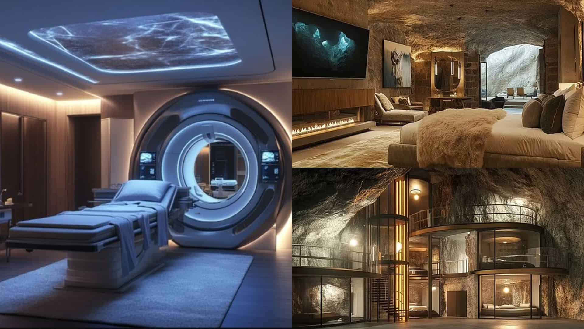 Bunker s názvom „Aerie“ bude vybavený bohatým vybavením vrátane wellness programov, gurmánskych reštaurácií a krytých bazénov.