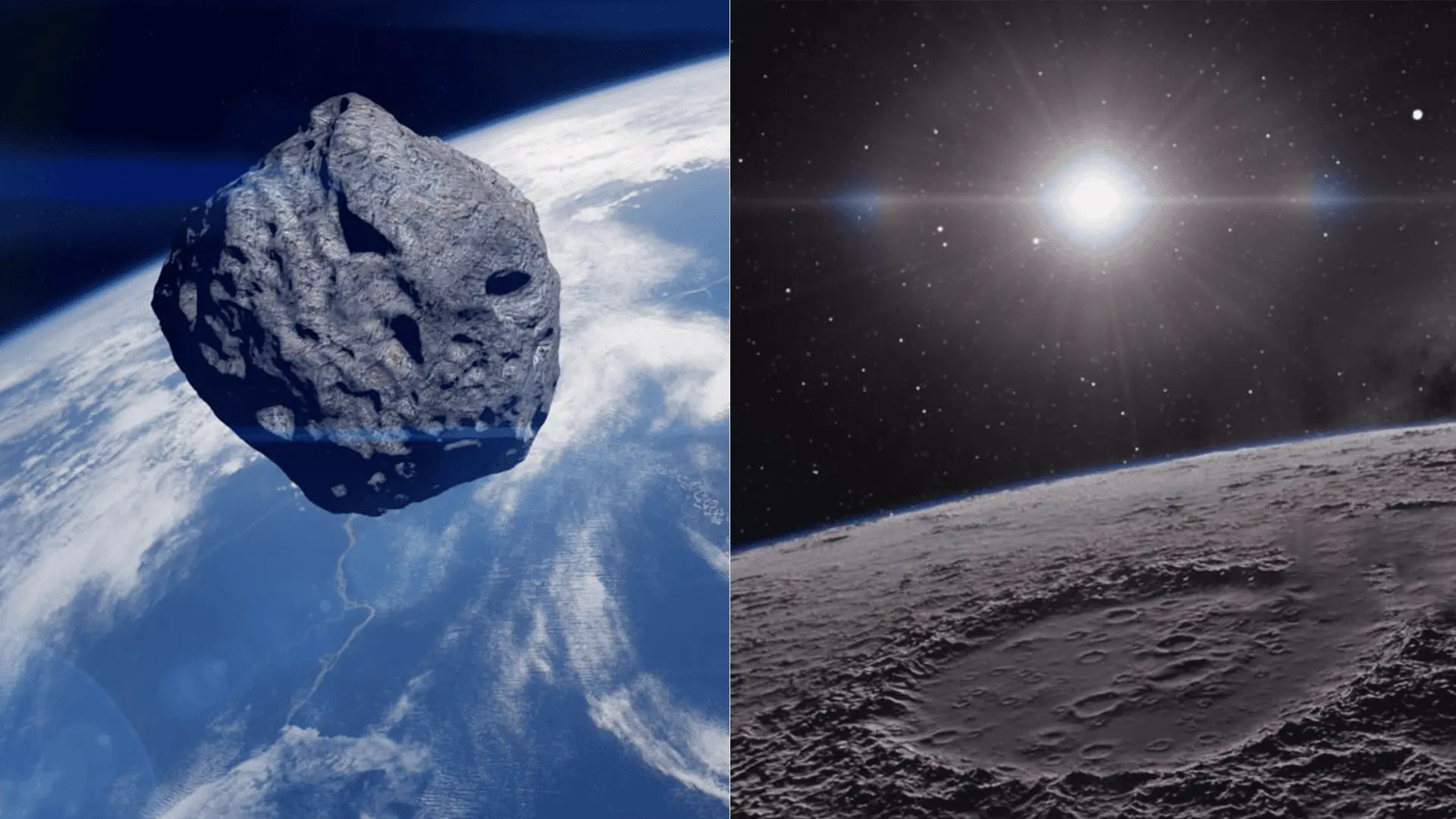 zem mesiac asteroid