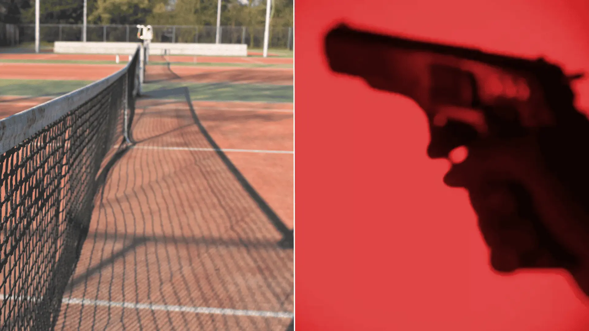 Streľba na tenisovom kurte