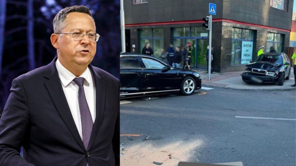 Minister Kamenický , dopravná nehoda