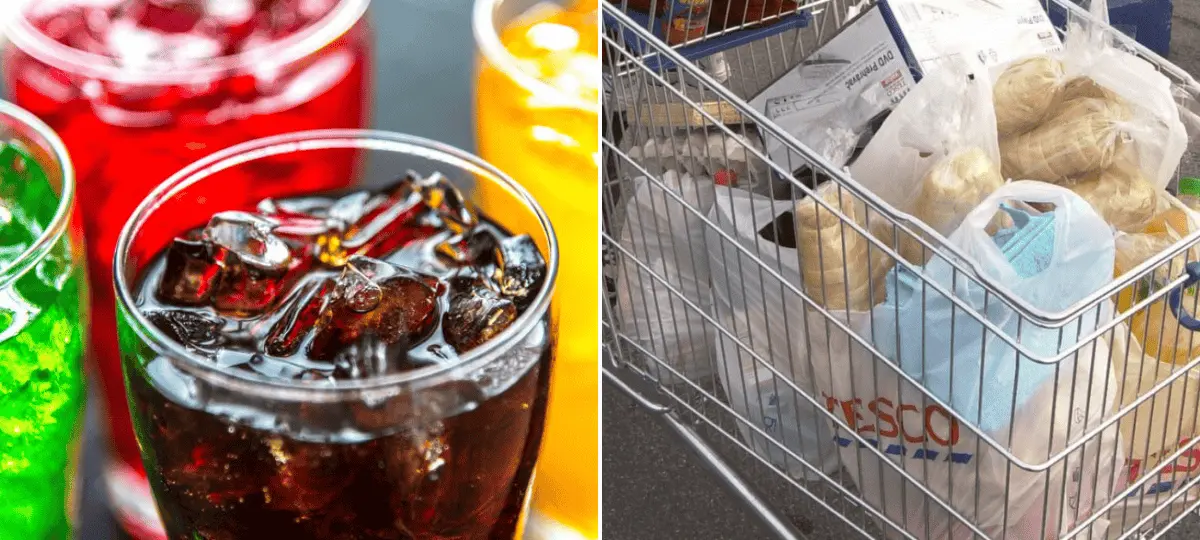 nápoje, nákup, supermarket