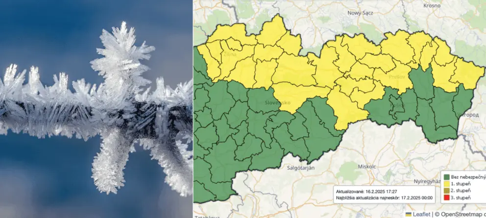 počasie, mapa, mráz