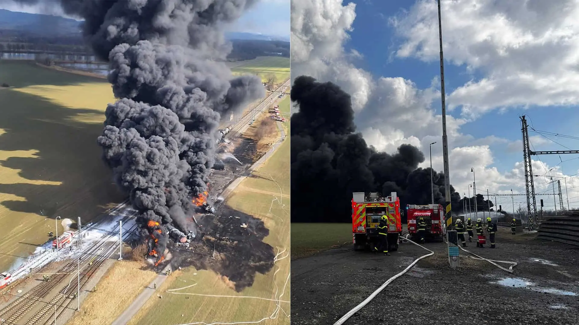 požiar v obci Hustopeče nad Bečvou na Přerovsku