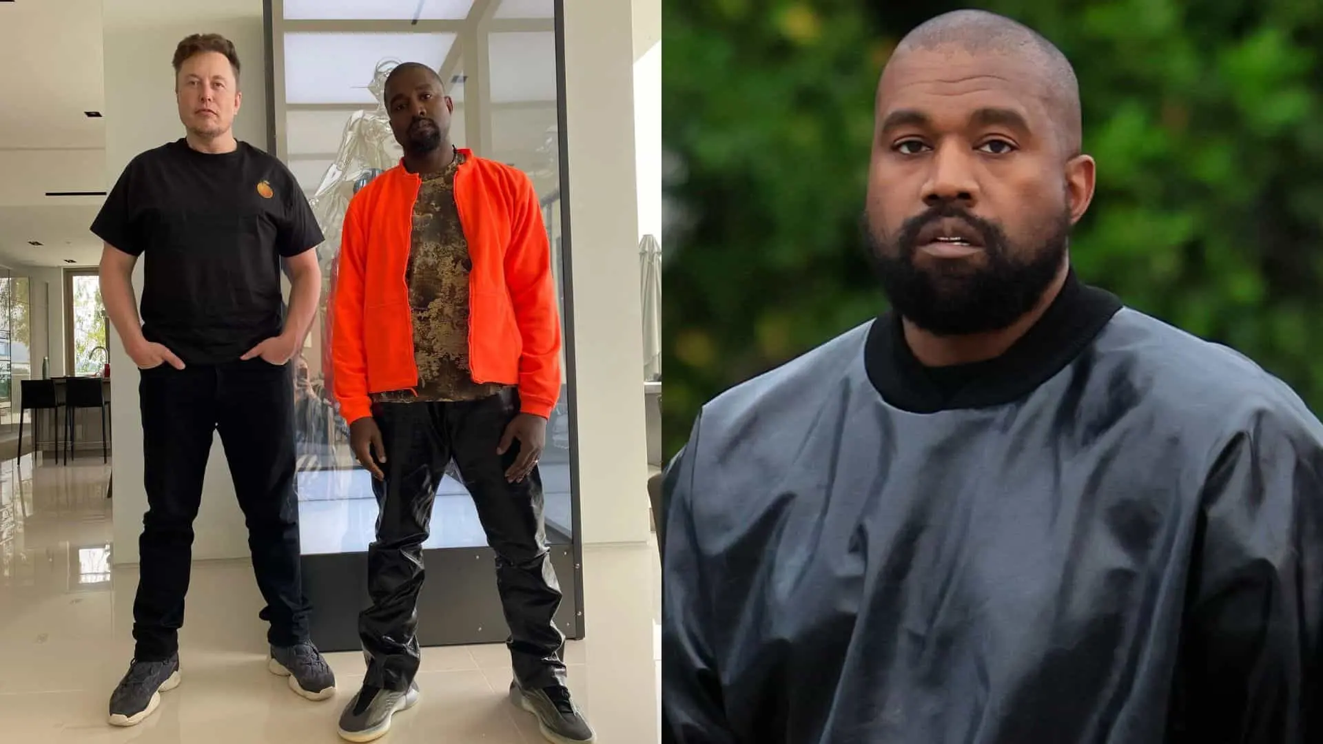 Elon Musk a Kanye West.