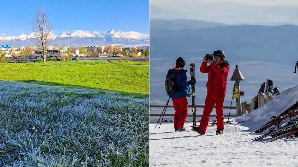 počasie jar zima sneh mráz