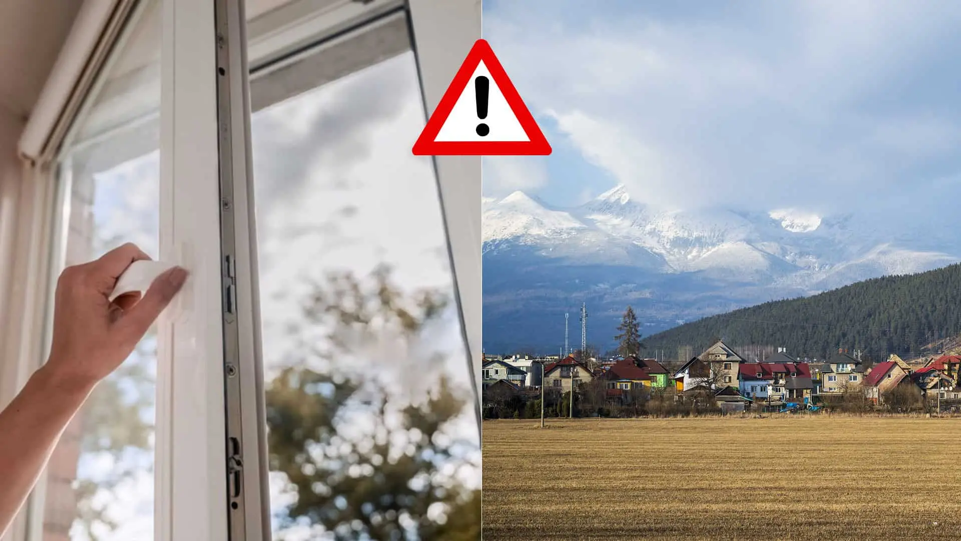 znečistené ovzdušie okno
