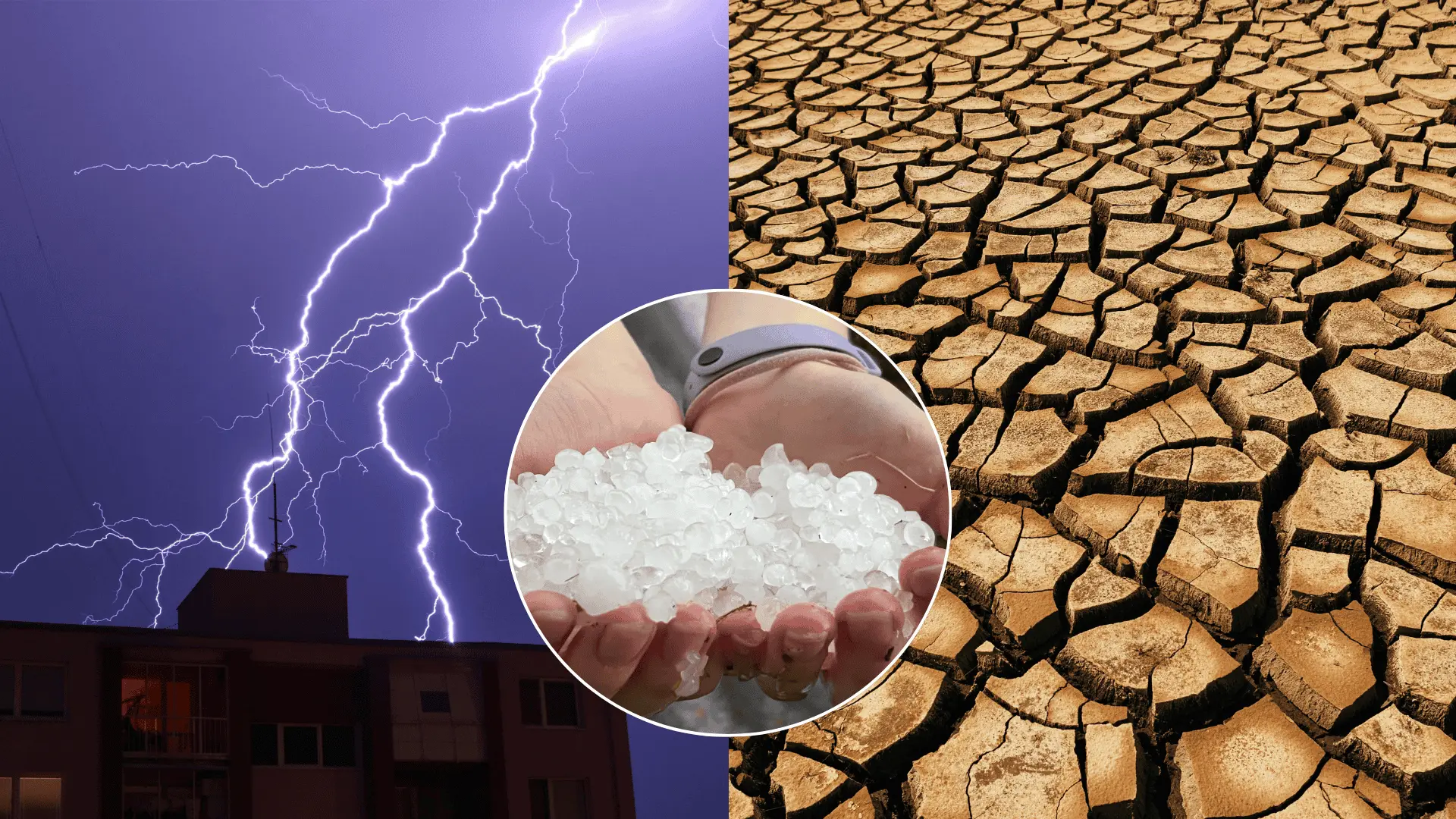 počasie sucho búrka blesk