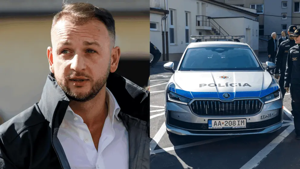 eštok policajné auto