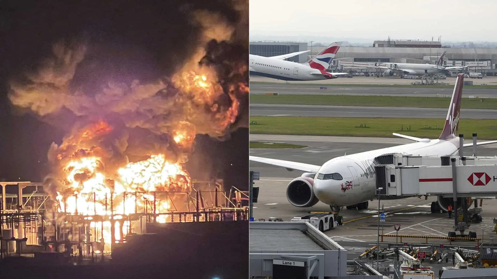 Letisko Heathrow požiar