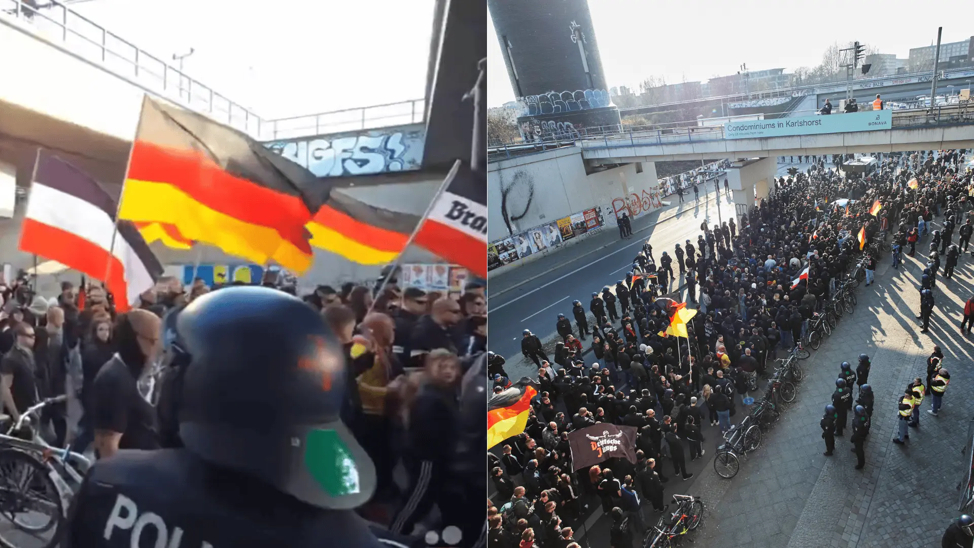 berlin pochod neonacistov