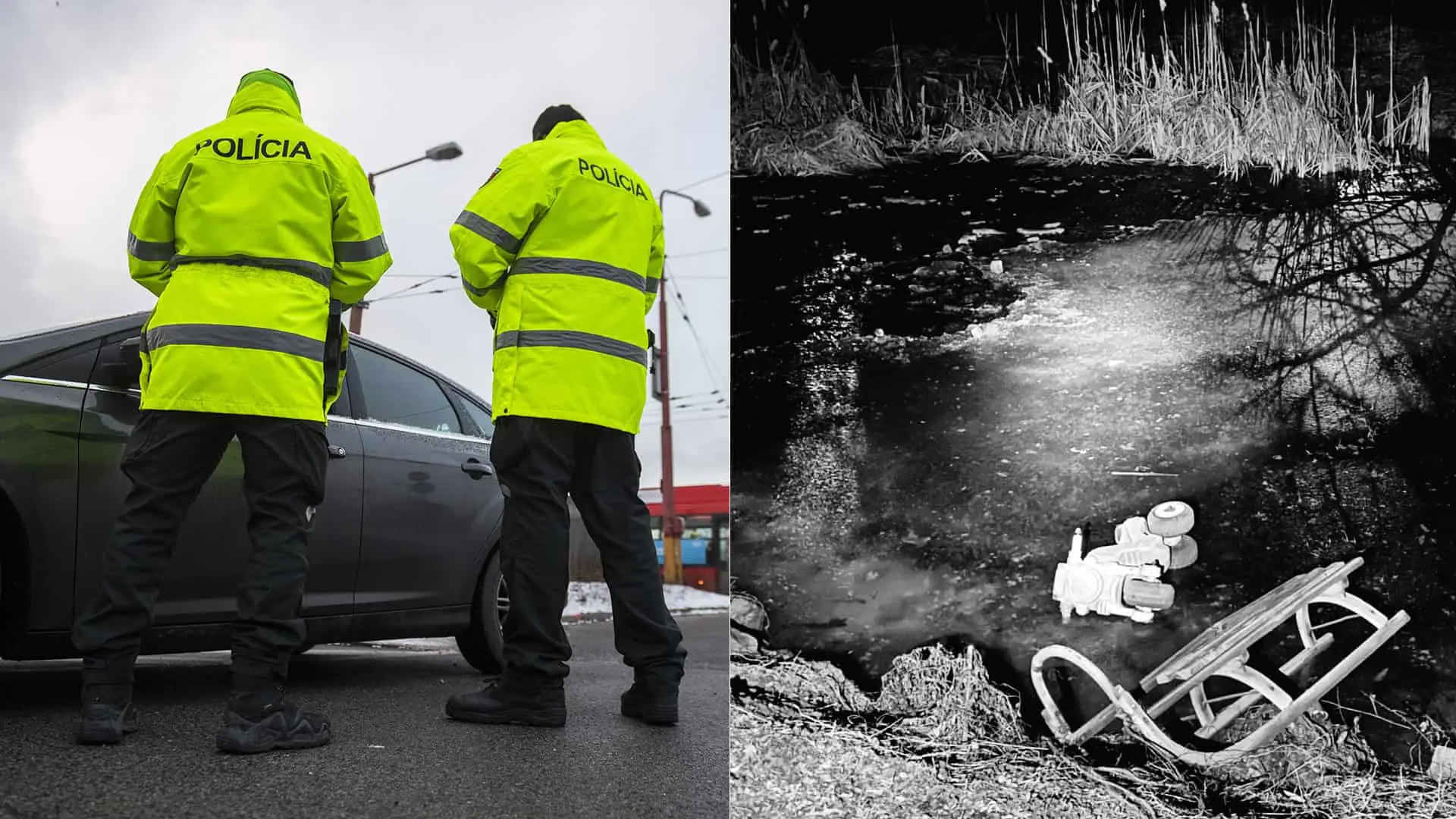 polícia jazero nešťastie Dačov Lom