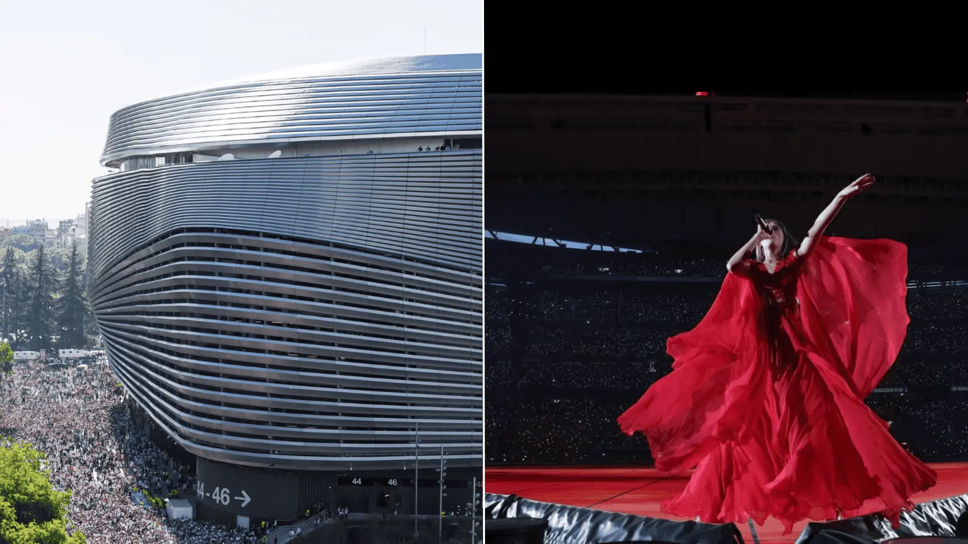 Taylor Swift počas minuloročného koncertu v Madride.