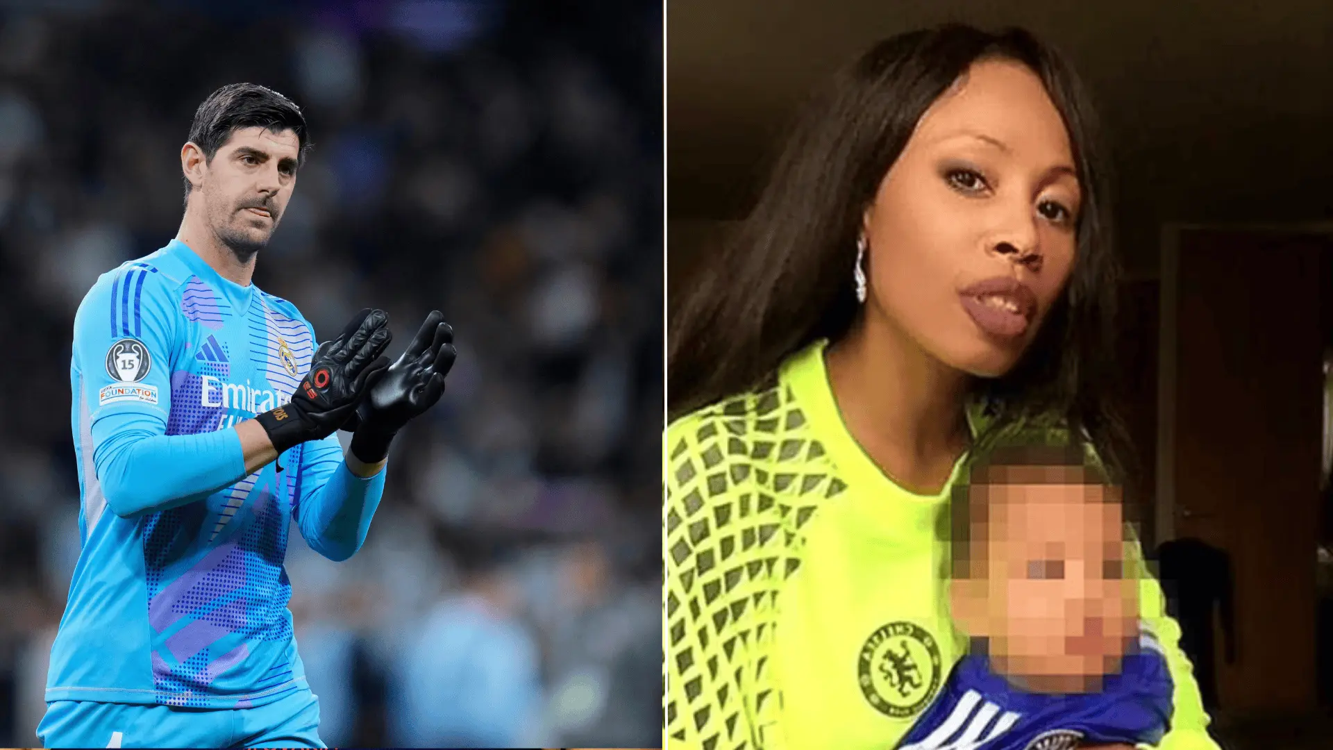 Thibaut Courtois a Elza Isac