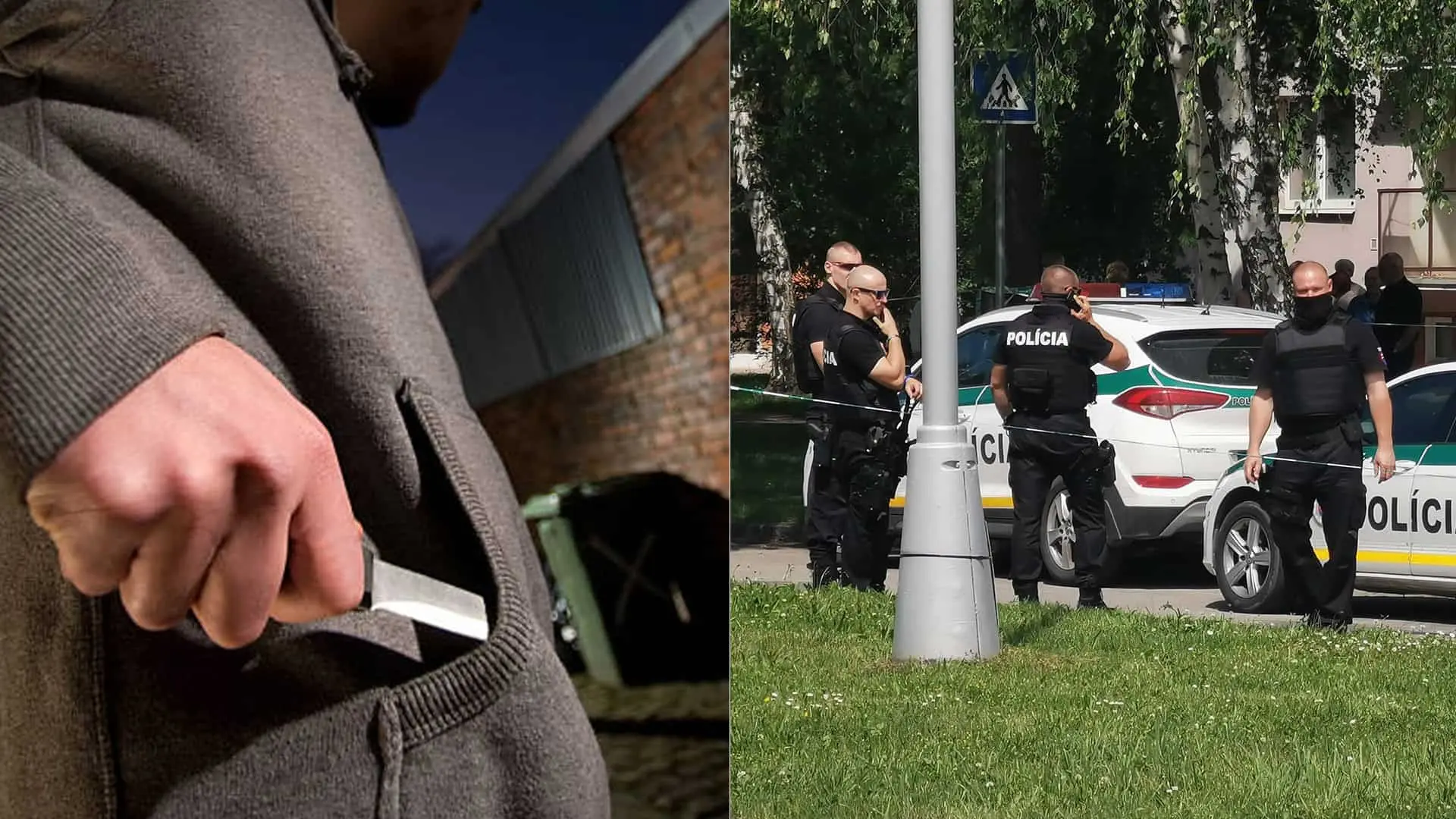 vražda útok nožom polícia