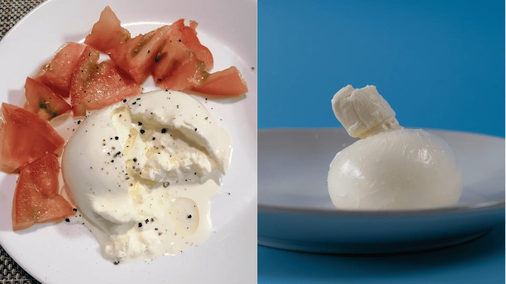 šalát, burrata