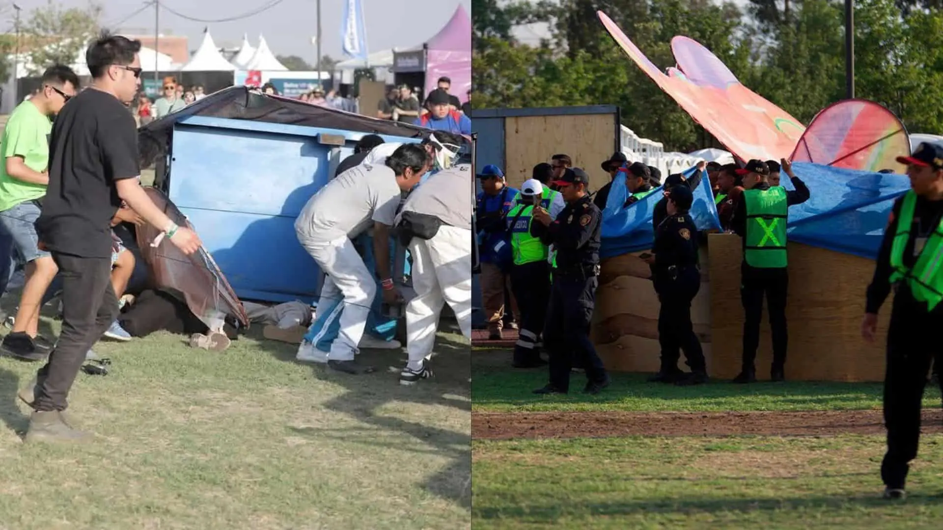 Dvaja ľudia zomreli po zrútení dekoratívnej konštrukcie na hudobnom festivale