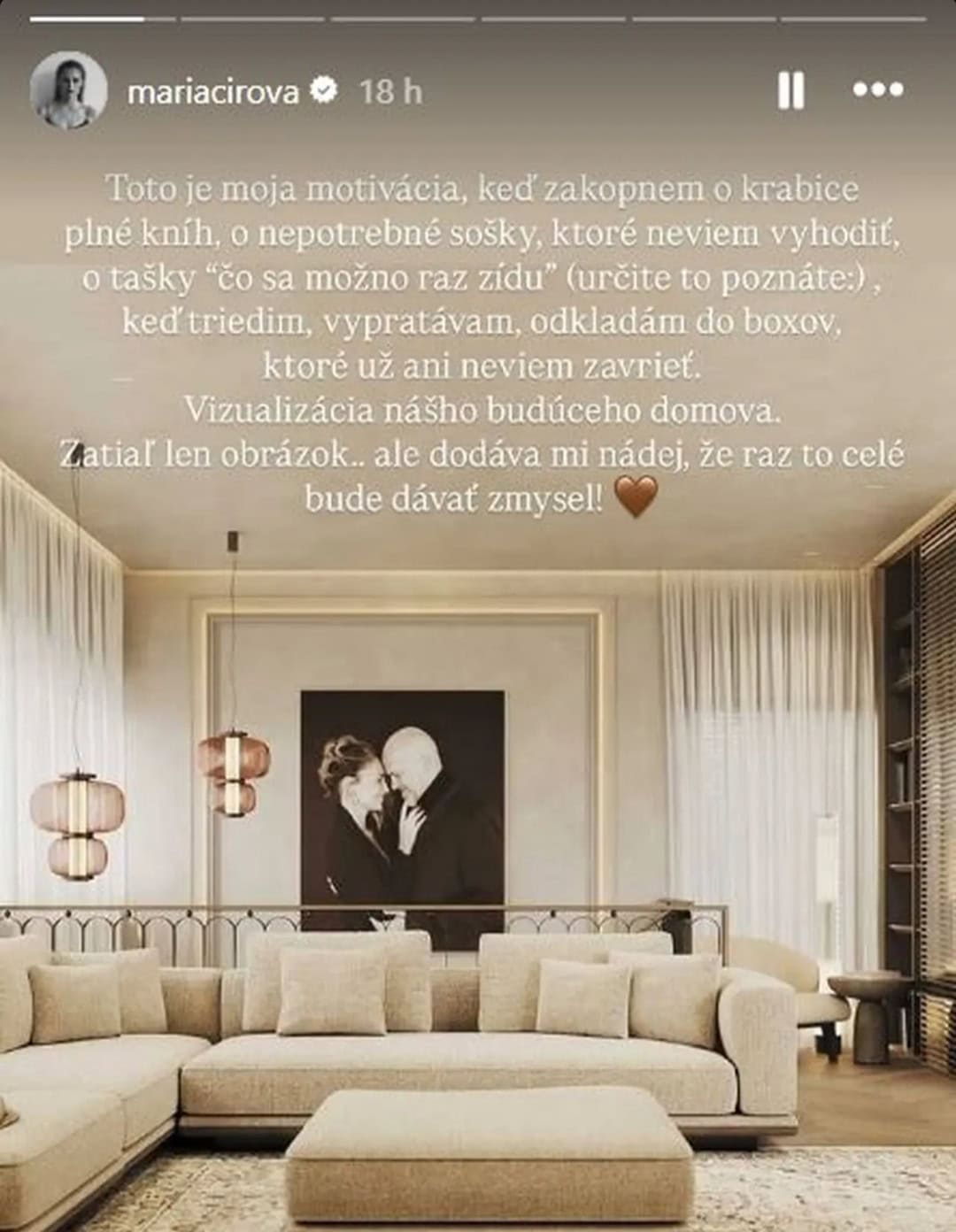 Mária Čírová zverejnila vizualizáciu interiéru. 