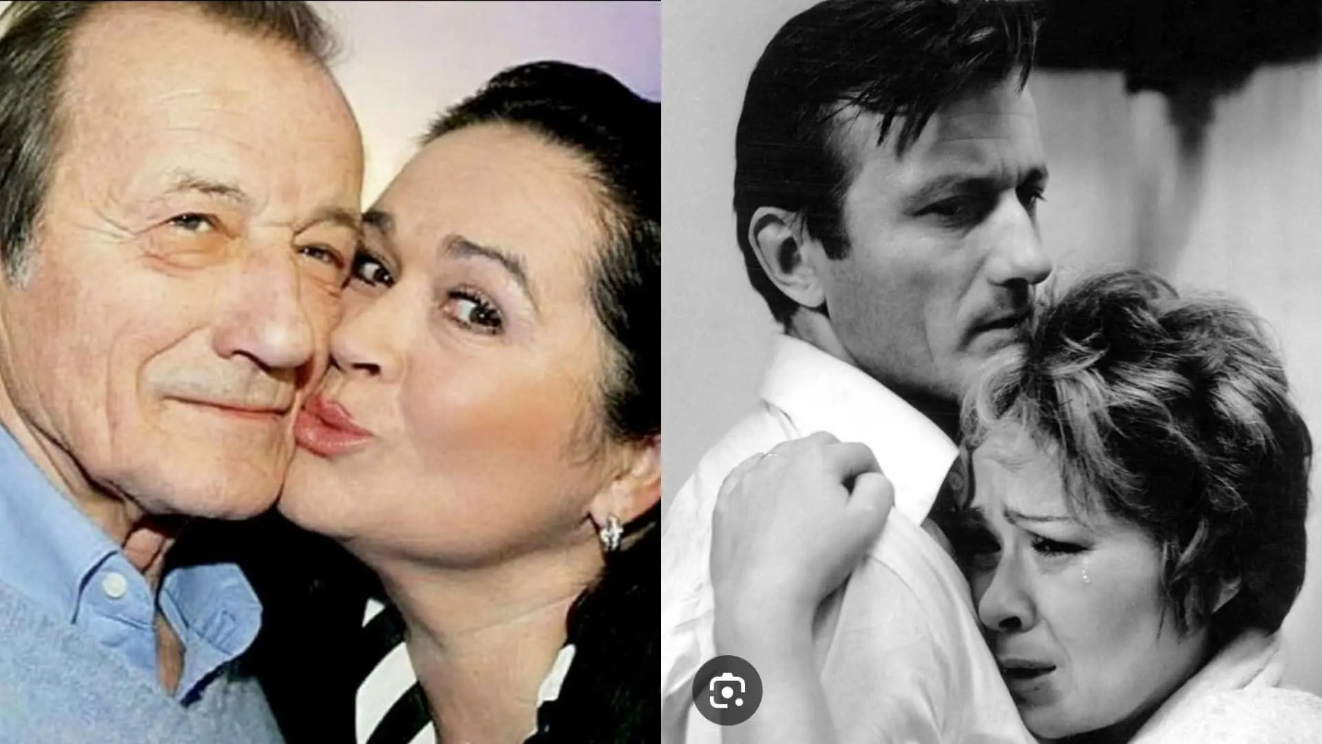 Hana Gregorová a Radek Brzobohatý (vľavo) a Radek Brzobohatý a Jiřina Bohdalová (vpravo).