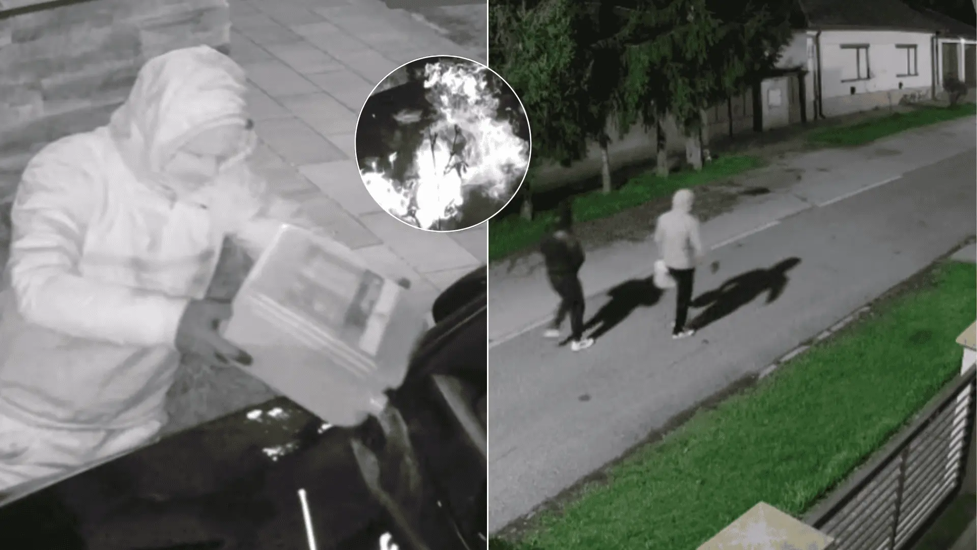 galanta podpalene auto