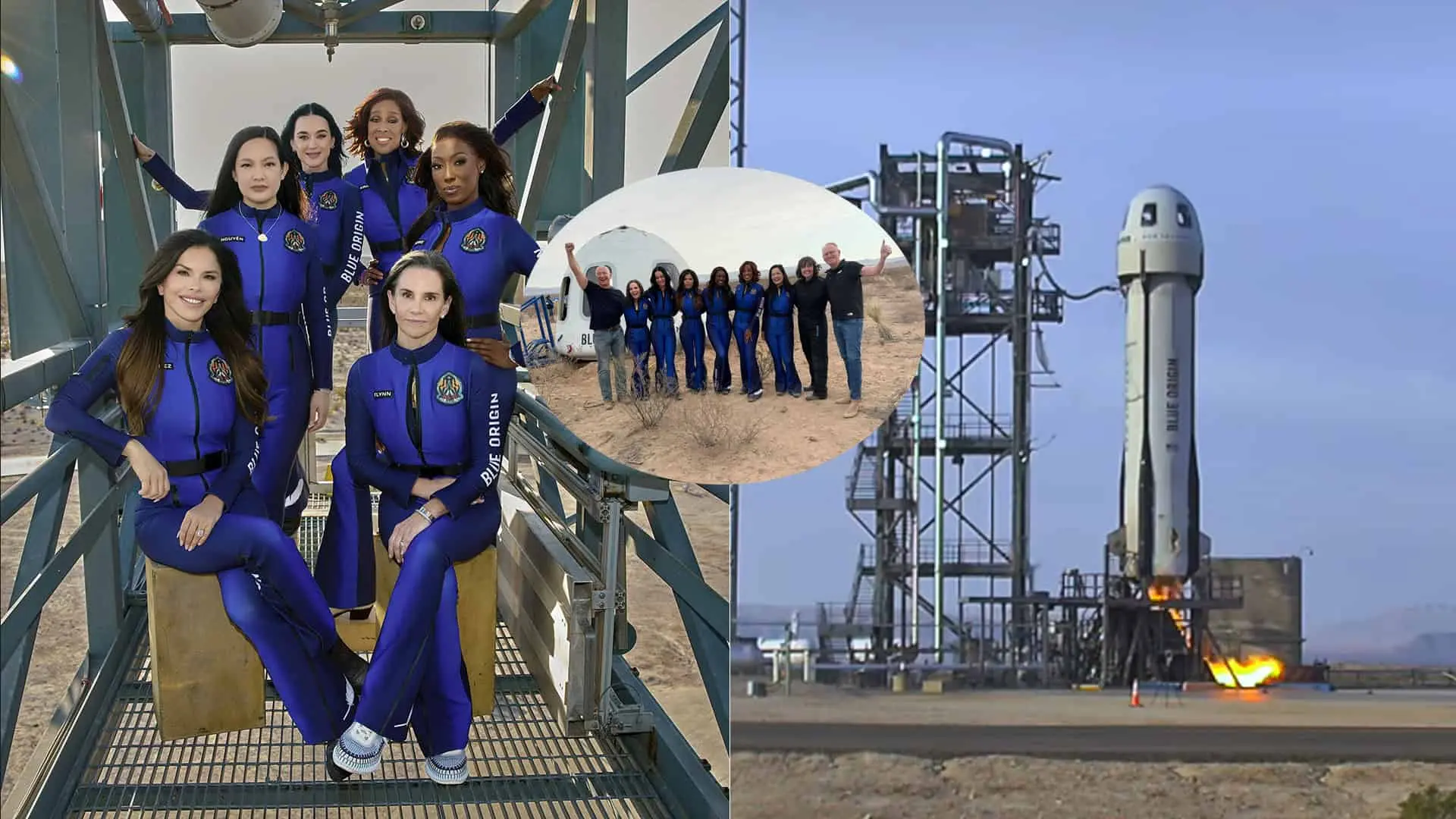 let do vesmíru ženy Blue Origin Katy Perry