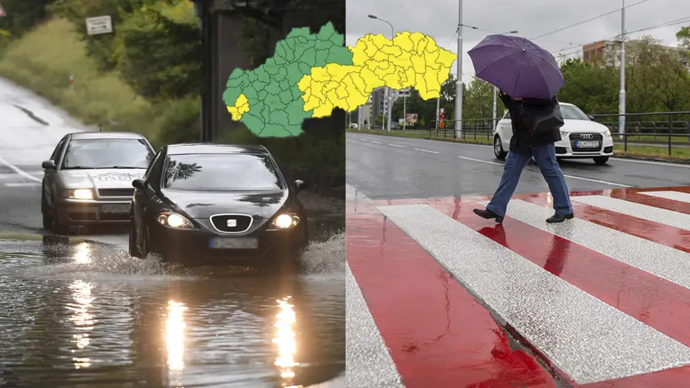 počasie dážď
