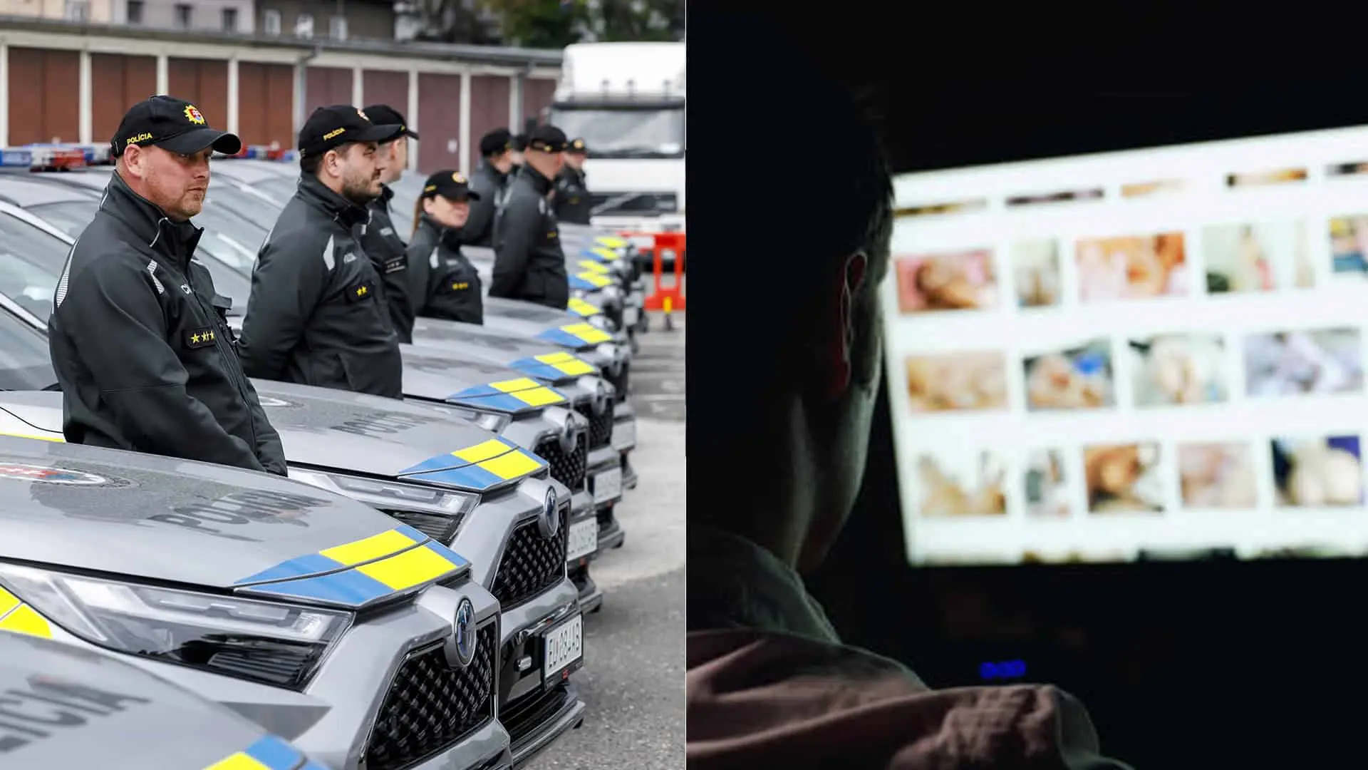 pornografia polícia policajt