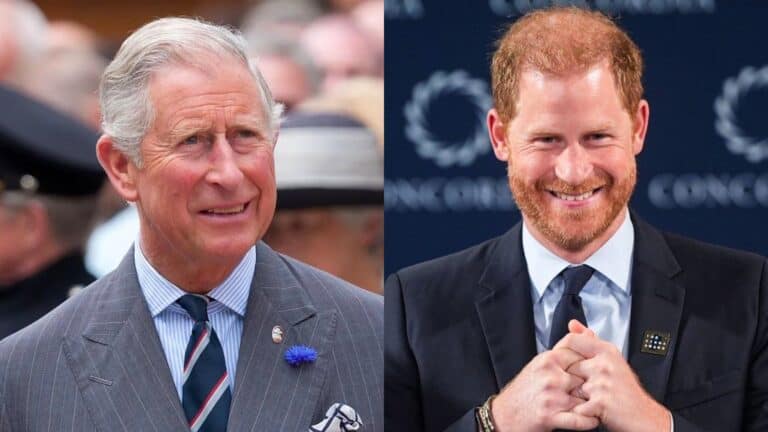 Karol III. a princ Harry.