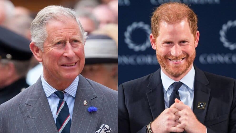 Karol III. a princ Harry.