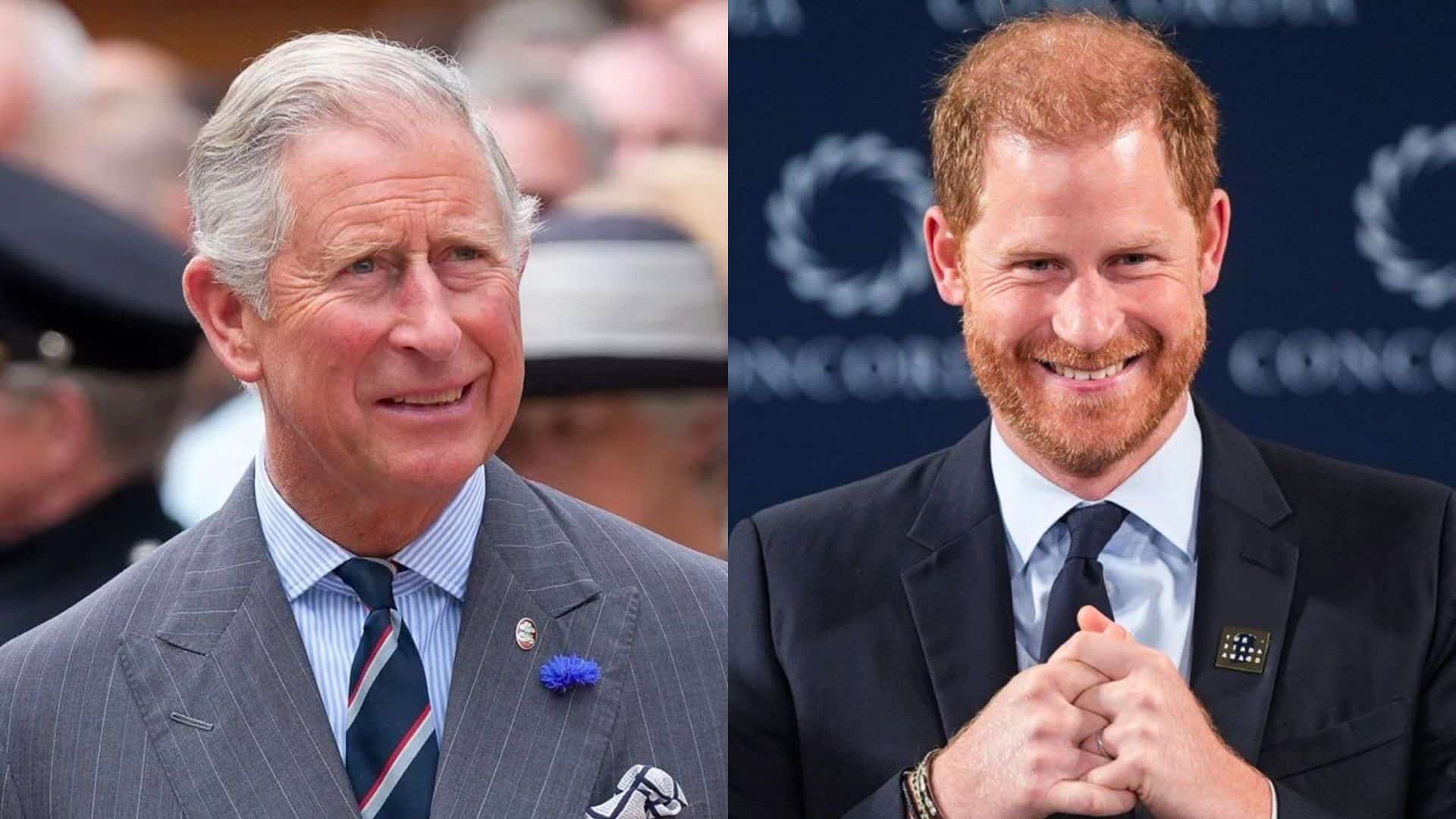 Karol III. a princ Harry.