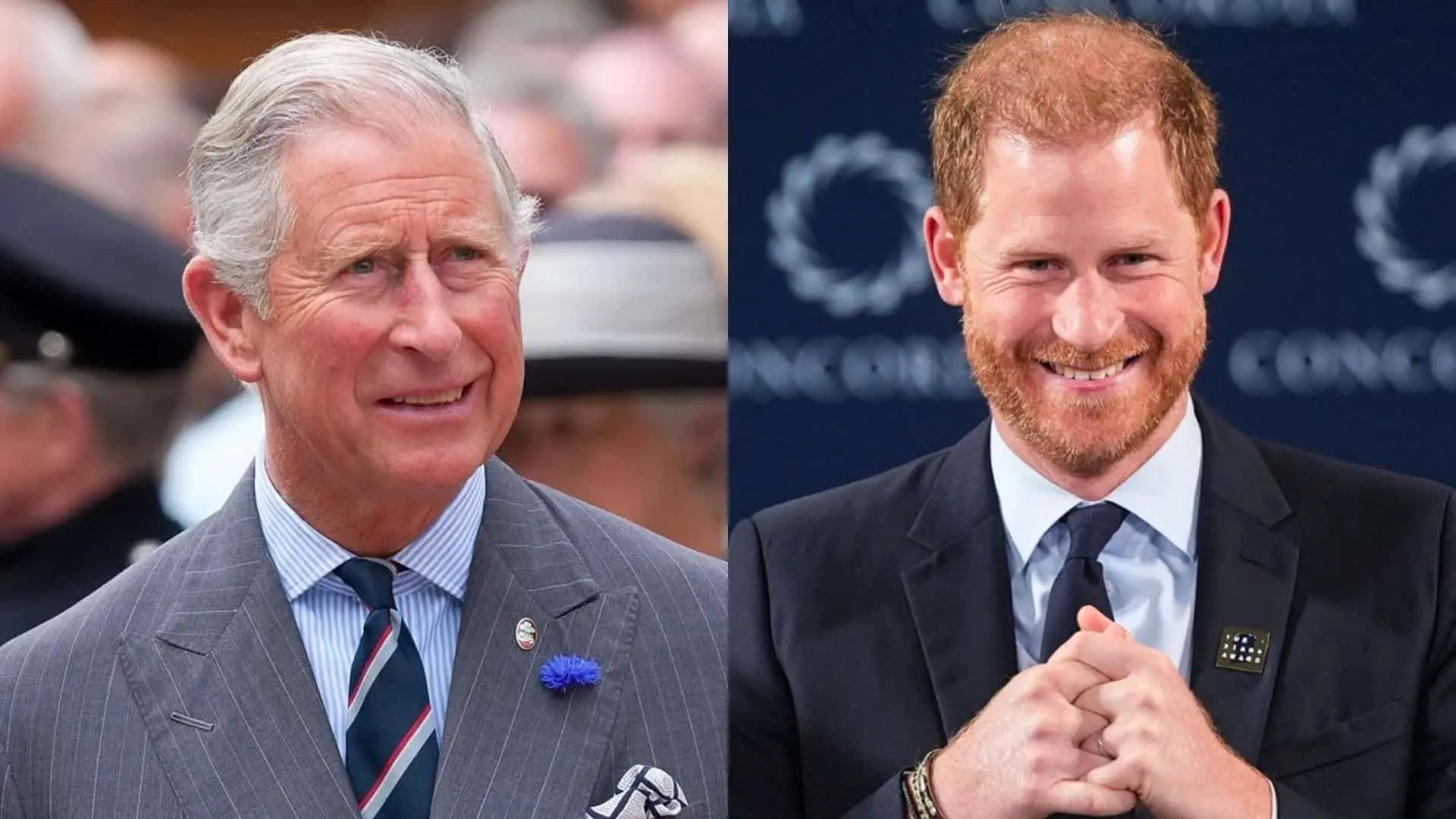 Karol III. a princ Harry.