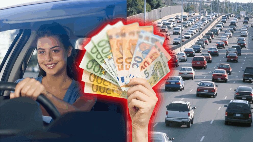 auto cesta peniaze