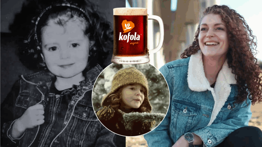 Sandra z reklamy na Kofolu