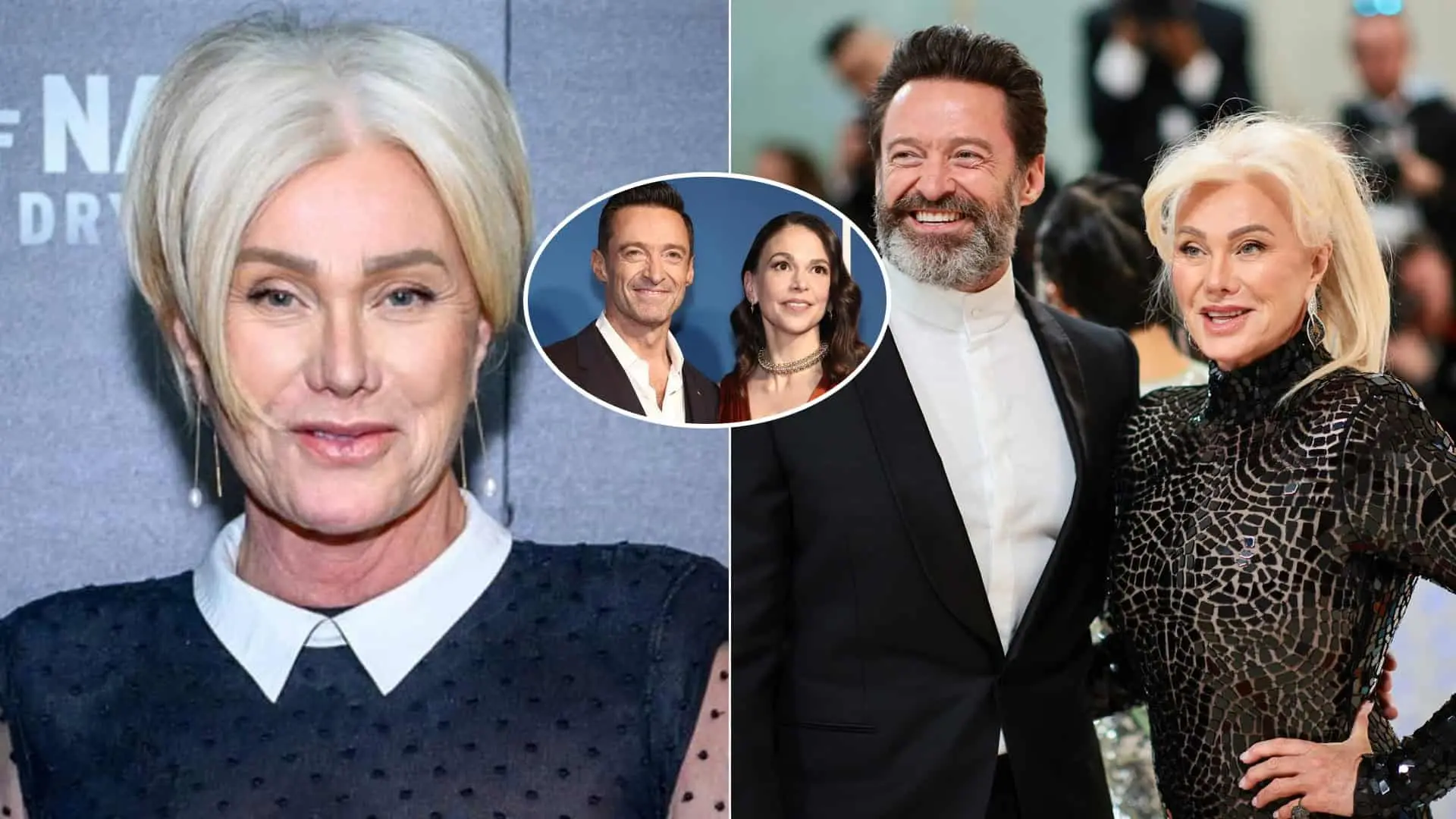 Deborra-Lee Furness, Hugh Jackman a Sutton Foster