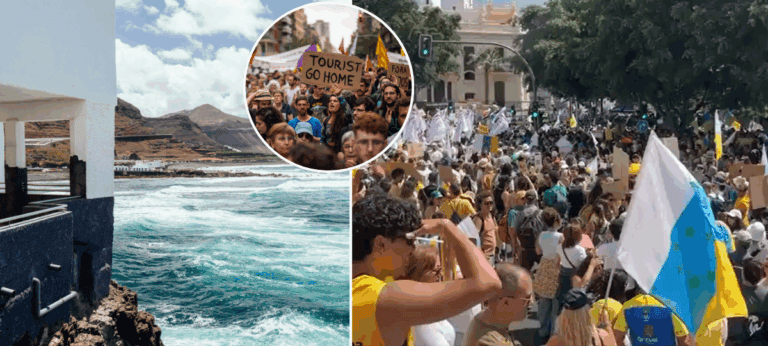 Kanárske ostrovy, protesty, turizmus, Španielsko, pokuty