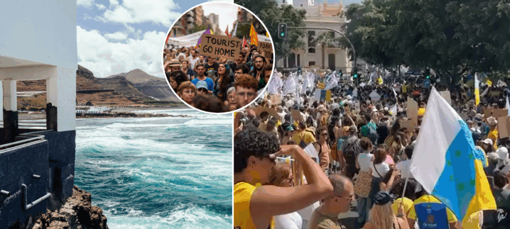 Kanárske ostrovy, protesty, turizmus, Španielsko, pokuty