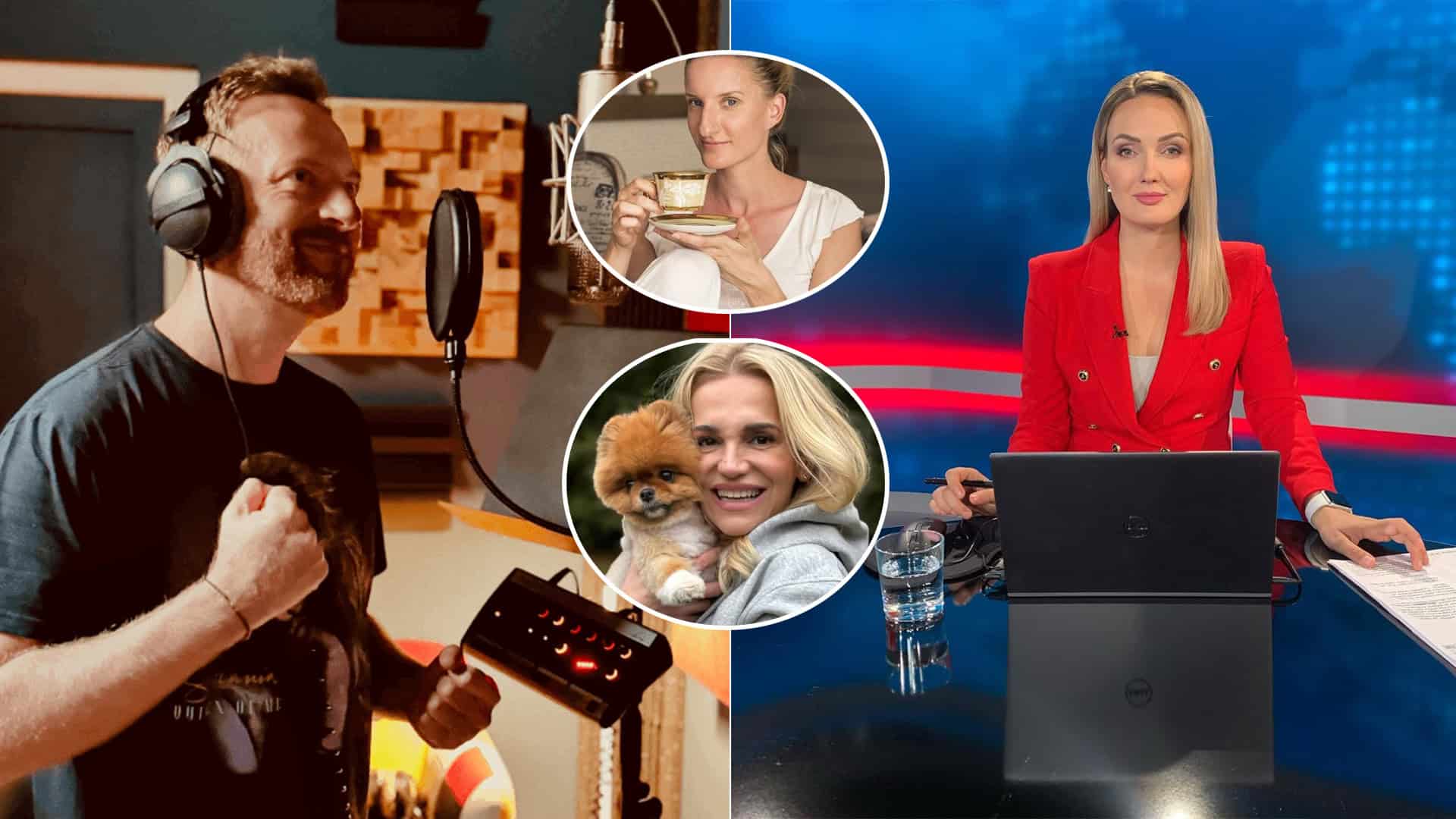 Miro Jaroš, Alena Stračiaková, Adela Vinczeová a Dara Rolins